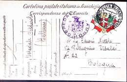 1916-OSPEDALE DA CAMPO 241 Tondo Su Cartolina Franchigia Posta Militare/Concentr - Guerra 1914-18