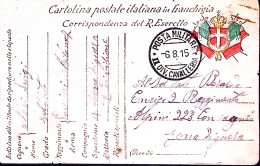 1915-Posta Militare/II^dIV. CAVALLERIA C.2 (6.8) Su Cartolina Franchigia - Guerra 1914-18