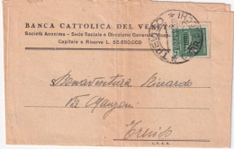 1944-Monumenti C.25 (497) Isolato Su Piego Treviso (6.7) - Poststempel