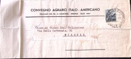 1945-Democratica C.40 (546) Isolato Su Stampe (Convegno Agrario Italo-Americano) - Storia Postale