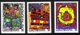 LUXEMBURG MI-NR. 1360-1362 POSTFRISCH(MINT) MITLÄUFER 1995 HUNDERTWASSER KULTURHAUPTSTADT LUXEMBURG - European Ideas