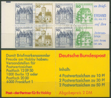 Bund 1980 Burgen & Schlösser Markenheftchen MH 22 I A Gestempelt - Other & Unclassified