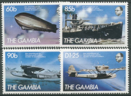 Gambia 1984 50 Jahre Transatlantikflüge Nach Südamerika 535/38 Postfrisch - Gambia (1965-...)
