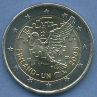 Finnland 2 Euro 2005 60 Jahre Vereinte Nationen UN, Vz/st (m4873) - Finlandía