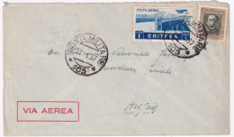 1937-Posta Militare/105 C.2 (31.1) Su Busta Via Aerea Affrancata Eritrea - Eritrea