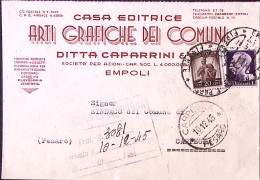 1945-Imperiale Senza Fasci Lire 1 + Democratica C.20 (531+544) Su Cartolina Empo - Marcofilie