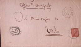 1886-PIAN DI BORNO Ottagonale Collettoria (17.9) Su Piego - Storia Postale