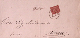 1885-PONTAGNA Corsivo Collettoria Su Piego Edolo (17.5) - Storia Postale