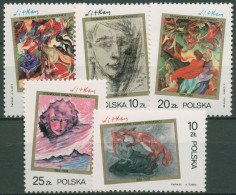 Polen 1985 Stanislaw Ignacy Witkiewicz Gemälde 3007/11 Postfrisch - Unused Stamps
