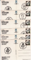 1988-BOARIO TERME 3^ FUNNY FILM FESTIVAL I Sei Annulli Speciali Su 6 Cartoline - 1981-90: Poststempel