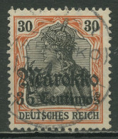 Deutsche Post In Marokko 1911/19 Germania Mit Aufdruck 51 X Gestempelt Geprüft - Maroc (bureaux)