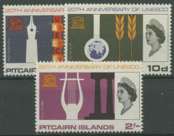 Pitcairn 1966 20 Jahre UNESCO Bildung Kultur Wissenschaft 64/66 Mit Falz - Pitcairninsel