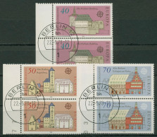 Bund 1978 Europa CEPT Baudenkmäler Rathäuser 969/71 Paar Mit TOP-Stempel - Used Stamps