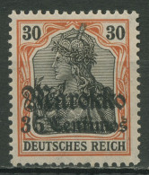 Deutsche Post In Marokko 1911/19 Germania Mit Aufdruck 51 X Mit Falz Geprüft - Marocco (uffici)