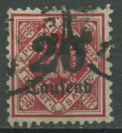 Württemberg Dienstmarken 1923 Mit Aufdruck 174 Gestempelt - Usados