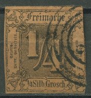 Thurn Und Taxis 1854 1/4 Silbergroschen 1 Gestempelt, Dünne Stelle - Afgestempeld