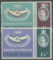 Pitcairn 1965 Jahr Der Internationalen Zusammenarbeit 54/55 Mit Falz - Islas De Pitcairn