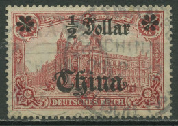 Deutsche Post In China 1906/19 Mit Aufdruck 44 I A I Gestempelt - Deutsche Post In China