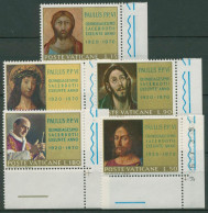 Vatikan 1970 Papst Paul VI. Gemälde 564/68 Ecken Postfrisch - Unused Stamps