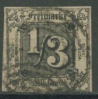 Thurn Und Taxis 1854 1/3 Silbergroschen 2 Gestempelt Geprüft, Leichte Falte - Oblitérés