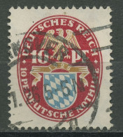 Deutsches Reich 1925 Deutsche Nothilfe: Landeswappen Bayern 376 Gestempelt - Usados