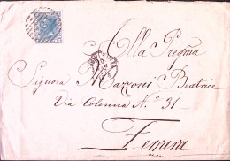 1877-REGGIO EMILIA C1+sbarre (20.6) Su Busta Affr. C.20 (T26) - Poststempel