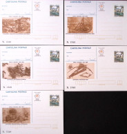1994-LEONARDO DA VINCI 5 Cartoline Postali Lire 700 IPZS Nuove Racchiuse Nei 2 F - Entero Postal