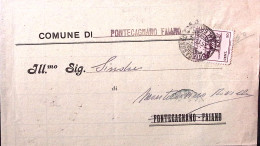 1945-LUPA C.50 (515) Isolato Su Piego Pontecagnano (25.11) - Storia Postale