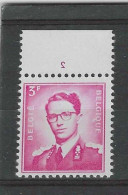 COB 1067 Plaatnr. 2 Type IX - Postfris MNH ** - 1953-1972 Brillen