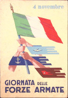 1953-FRANCHIGIA Giornata Forze Armate1953 Lineare E Tondo Su Cartolina Palermo ( - Poststempel