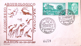 1967-SPAGNA Congresso Archeologica/Mahon (29.4.67) Annullo Speciale Su Busta - Autres & Non Classés