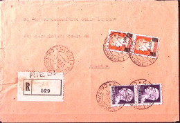 1945-Imperiale Sopr. Coppia Lire 2,50/1,75 + Imperiale Senza Fasci Coppia Lire 1 - Poststempel