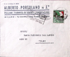 1952-FIERA TRIESTE Lire 25 (694) Isolato Su Busta - 1946-60: Poststempel