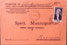 1962-SANTA CATERINA Lire 30 Isolato Su Busta - 1961-70: Poststempel