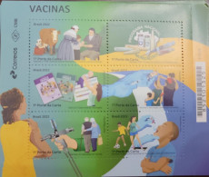 O) 2022 BRAZIL, ERADICATION OF SMALLPOX, VACCINES PREVENTION, CHILDREN AND ADULTS, ATHLETES - SPORTS, MNH - Autres & Non Classés