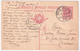 1918-Posta Militare/46 C.2 (5.3) Su Cartolina Postale Leoni C.10 Mill.17 - Poststempel