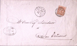 1884-LONGARONE C1+sbarre (29.7) Su Piego Affr. C.10 - Storia Postale
