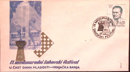 1966-Jugoslavia Festival Scacchi (19.5) Annullo Speciale Su Busta - Otros & Sin Clasificación