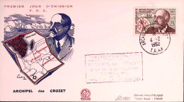 1962-T.A.A.F. Installazione Stazione Arcipelago Di Crozet Annullo Speciale (4.2) - FDC