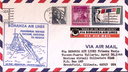 1968-U.S.A. Bonanza Air Lines Inaugurazione Volo Tucso-Mexico - Posta Aerea