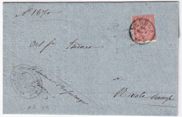 1875-BUSSOLENGO Corsivo Collettoria Su Piego Verona (24.11) - Poststempel