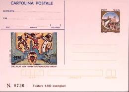 1996-MONTEVARCHI Cartolina Postale IPZS Lire 750 Nuova - Entero Postal