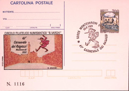 1995-MONTEVARCHI Cartolina Postale IPZS Lire 700 Con Ann Spec - Entero Postal