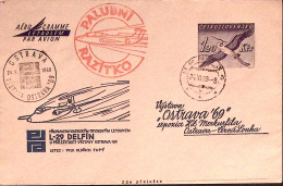 1969-Cecoslovacchia Posta Razzo Volo Speciale (24.8.69) - 1961-70: Marcofilie