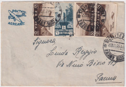 1938-ERITREA Lire 1 E PA 3 C.50 Su Busta Via Aerea Addis Abeba (3.11) - Erythrée