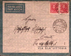 1936-Posta Militare/n. 55 (22.4) Su Busta Via Aerea Affr. Eritrea - Erythrée