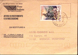 1999-NOSTRA SIGNORA NEVE Lire 800 Isolato Su Avviso Ricevimento - 1991-00: Marcofilie