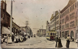 Granville Street Vancouver BC Streetcar Trolley British Columbia Canada #275 MacFarlane Postcard Z2 - Vancouver