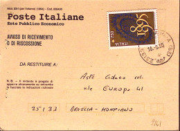 1995-Biennale Venezia Lire 750 Isolato Su Avviso Ricevimento - 1991-00: Marcophilie