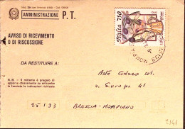 1995-CIBI Lire 750 Isolato Su Avviso Ricevimento - 1991-00: Storia Postale